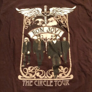 Bon Jovi Concert Tee Shirt Original Members The Circle Tour